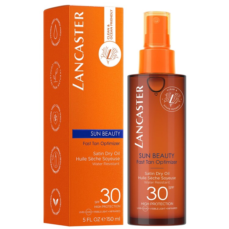 SUN BEAUTY - Huile Sèche Soyeuse Accélératrice De Bronzage Spray SPF 30